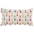thumbnail image 1 of HomeRoots 403393 Bright Tone Feathered Arrows Lumbar Pillow, Rust, 1 of 1
