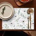 thumbnail image 4 of Pioneer Flower Floral Print Pattern Summer Placemats Table Placemats Set Of 6-Linen Kitchen Washable Placemats Table Mats 12x18 Inch Non-Slip Heat Resistant, 4 of 5