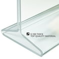 thumbnail image 6 of Top Loading Clear Acrylic T-Frame Sign Holder 4" Wide x 6'' High-Vertical, 10-Pack, 6 of 6