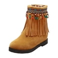 thumbnail image 2 of Summer Saving Clearance AXXD Low-Heeled Mid-Calf Boots,Flat Wide Mid-Calf Boots For Women Walking Shoes Women 2024 Ladies Mid-Calf Boots For Clearence, 2 of 9