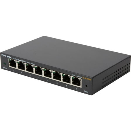 TP-Link 8-Port Gigabit Ethernet Web Managed Easy Smart Switch | Limited Lifetime Warranty (TL-SG108E)
