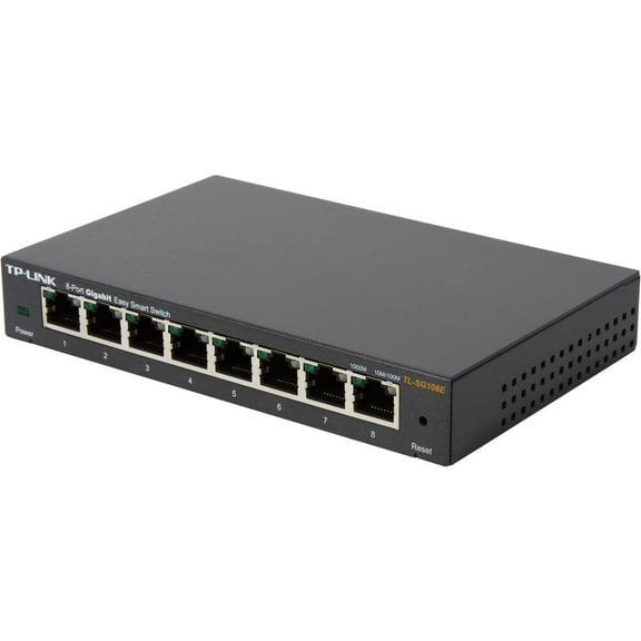 TP-Link 8-Port Gigabit Ethernet Web Managed Easy Smart Switch | Limited Lifetime Warranty (TL-SG108E)