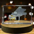 thumbnail image 2 of Piano Flute 3D Engraved Crystal 3D Engraved Crystal Keepsake/Gift/Decor/Collectible/Souvenir, 2 of 6