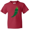 thumbnail image 3 of Inktastic Green Chili Pepper Kawaii Youth T-Shirt, 3 of 5