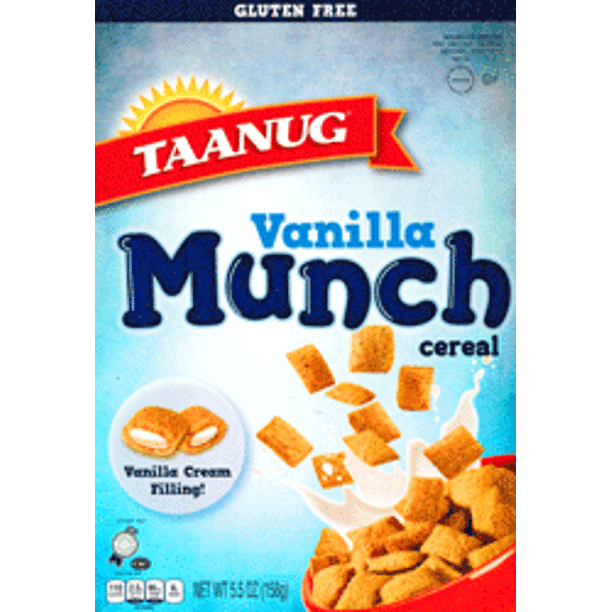 Taanug Kosher Cold Cereal Vanilla Munch Gluten Free Passover 5.5