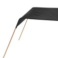 thumbnail image 5 of Lightweight Canoe Sun Shade Canopy with Kayak Accessories Black, 5 of 10