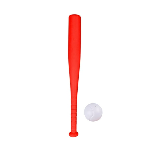 ELFINDEA Red Plastic Baseball Bats for Kids Training Toy Wear-Resistant Material Outdoor Sports Equipment