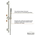 thumbnail image 5 of Boyel Living 8-In Ceiling Mounted Shower System Rainfall Shower Head with Sliding Bar Handheld Spray and 4 Body Sprays for Bathroom Multifunctional Shower Set(Brushed Nickel), 5 of 9