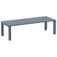thumbnail image 3 of Luxury Commercial Living 11-Piece Gray Patio Dining Set with Extension Table and Arm Chairs 118", 3 of 6
