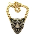 thumbnail image 1 of Collier Charm Tête de Léopard Collier Chunky Cool Pendentif Collier pour Halloween, 1 of 10
