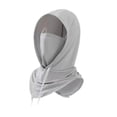 thumbnail image 3 of Mascarilla de protección solar para el cuello shamjiam polaina para la cara Gris claro 37 cm x 49 cm, 3 of 8