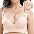 thumbnail image 1 of Full Back Coverage Bras For Women, Fashion Deep Cup Hide Back Fat Bra With Shapewear Incorporated Push Up Sports Bras, 1 of 5