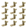 thumbnail image 1 of Uxcell 0.2" Soporte de estante Peg L Soporte de soporte de metal de cobre 20Pcs, 1 of 3