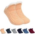 thumbnail image 1 of Indoor Non-slip Thermal Socks,fleecesox - Fleece-lined Non-slip Thermal Slippers Socks,v-mouth Fluff"--ZZ1, 1 of 4