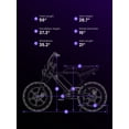 thumbnail image 7 of MACFOX M16 Electric Bike for Teens, 500W Motor, 20 MPH Top Speed, 25-Mile Range, 16"x4.0" Fat Tires, Removable 48V Battery, Fits Riders 3'11" and Up, City & School Commuter E-Bike（Yellow）, 7 of 7