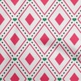 thumbnail image 1 of oneOone Cotton Flex Magenta Fabric Check Craft Projects Decor Fabric Printed By The Yard 40 Inch Wide, 1 of 4