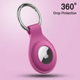 thumbnail image 4 of JETech Silicone Case for AirTag 2nd/1st Generation (2026/2021) with Keychain, Protective Air Tag Holder, 2-Pack (Dragon Fruit), 4 of 6