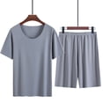 thumbnail image 1 of Pijamas de manga corta ANGGREK para hombres Ropa de dormir fresca de verano 2 piezas, 1 of 8