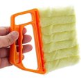 thumbnail image 3 of Limpiador de persianas, 2 piezas de plumero para persianas, cepillo para persianas venecianas, adecuado para limpiar persianas, aires acondicionados verticales, ventiladores y teclados de computadora, 3 of 5
