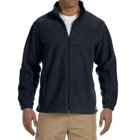 Men's Full Zip Fleece Jacket in Navy - XL (Best Mens Waxed Jackets)