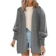 thumbnail image 2 of Aboser Womens Cable Knit Cardigan Sweaters Open Front Long Cardigans Comfort Long Sleeve Sweater Tops Loose Fit Fall Clothes Soft Chunky Knitted Outerwear, 2 of 7