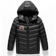 thumbnail image 4 of Hicidod Boys Heated Jacket 3 Heating Zones Usb Charging Electric Puffer Coats Hooded Printed Winter Warm Kids Down Jackets, 4 of 7