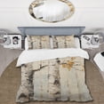 thumbnail image 2 of Designart "American Basswood Tree in Beige III" Tree Bedding Covert Set - Landscapes White Modern Bed Set With 2 Shams, 2 of 6