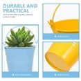 thumbnail image 3 of WHAMVOX 5Pcs Sky Blue Metal Pail Bucket for Gardening Accessories 3In, 3 of 8