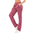 thumbnail image 4 of 2 Pack Women's Sweatpants Sweatsuit Womens Jogger Sweatpants Velvet High Waist Loose Fit Long Yoga Trousers Pants(Only Pant), 4 of 5