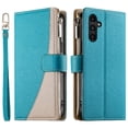 thumbnail image 4 of Funda cartera GANGXUN para Samsung Galaxy A14 4G/5G , cuero PU con tarjetero, cremallera, correa de mano, soporte y protección 1062°, 4 of 6