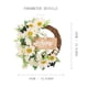 thumbnail image 2 of Spring And Summer Artificial Sunflower Wreath Wooden White Simulated Flower Decoration Wreath Decoration Pendant, 2 of 8