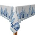 thumbnail image 3 of Tchckioa Winter Blue White Tablecloth for Restaurant Christmas Decor,60x60 Square Stain Proof Table Cloth Cover, 3 of 7