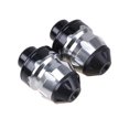 thumbnail image 2 of Dalazy CNC Motorbike Front Fork Cup Frame Slider Crash Guard Protector Enhanced Performance and Durability Silver 1Set, 2 of 6