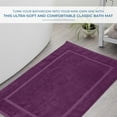 thumbnail image 6 of Dan River Purple Passion Bath Mat Classic Set 2 piece 21x34 in Soft Quick Drying Cotton Bathroom Rugs, 6 of 6