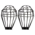 thumbnail image 1 of Black Iron Wire Anti-Scald Net for Reptile Heat Lamp Cover with Mesh Cage Design for Kitchen 2pcs, 1 of 8