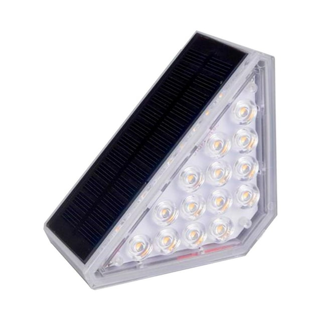 Solar Stair Lights Solar Powered Deck Lights LED Step Lights Outdoor Step Lights 1Pcs Polysilicon 2V