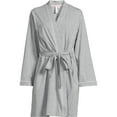 thumbnail image 6 of Joyspun Women's Cotton Blend Knit Wrap Robe, Sizes S to 3X, 6 of 6