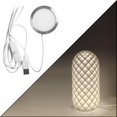 thumbnail image 4 of Lumière d'Armoire LED Ultra-Mince Alimentée par USB 5V 5W en Plastique Blanc - Design Rond 8cm, Composant d'Impression 3D Basse Tension, Downlight Compact pour Usage Intérieur (Comprend 1 Lampe LED, Autres Articles Non Inclus), 4 of 6