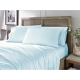 thumbnail image 2 of Nestl Bed Sheets Set, Eucalyptus Unique Tencel Blend Fabric Soft Natural, and Durable,&nbsp;6 Piece, King Size Sheets Set - Powder Blue, 2 of 5