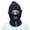 Black, variant on Hooded Hat Scarf Wrap Winter Hat Scarf Ma-- Knit Trapper Hat Women Fleece Lined
