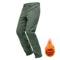 thumbnail image 6 of QSAWXQZ Men's Outdoor Fleece Lined Cargo Pants Waterproof Windproof Solid Straight Leg Pants with Pockets for Hiking Green 3XL, 6 of 9