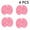 pink color, variant on 2pcs/4pcs Non-Slip TPR Shower Scrubber Set - Hands-Free Back And Foot Massage Mat with Suction Cups, Durable Bath Cleansing Pad for Wall And Floor, Pink/Blue