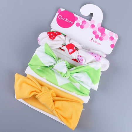 

Dadaria Baby Girl Bows and Headbands 3Pcs Kids Floral Headband Girls Baby Elastic Bowknot Accessories Hairband Set Multicolour B Boys Girls