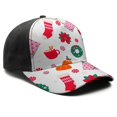 thumbnail image 3 of Christmas Baseball Cap – Stylish Spliced Design Adjustable Trucker Hat with Full Print Front & Brim, Breathable Cotton Blend Snapback for Sports, Travel & Daily Wear, 3 of 3