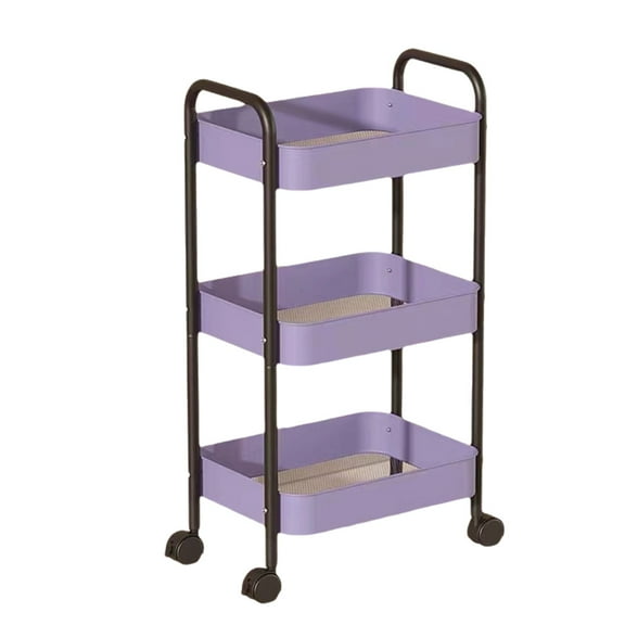 Osdhezcn Mobile Shelving Unit Organizers with Large Storage Baskets for Household Items