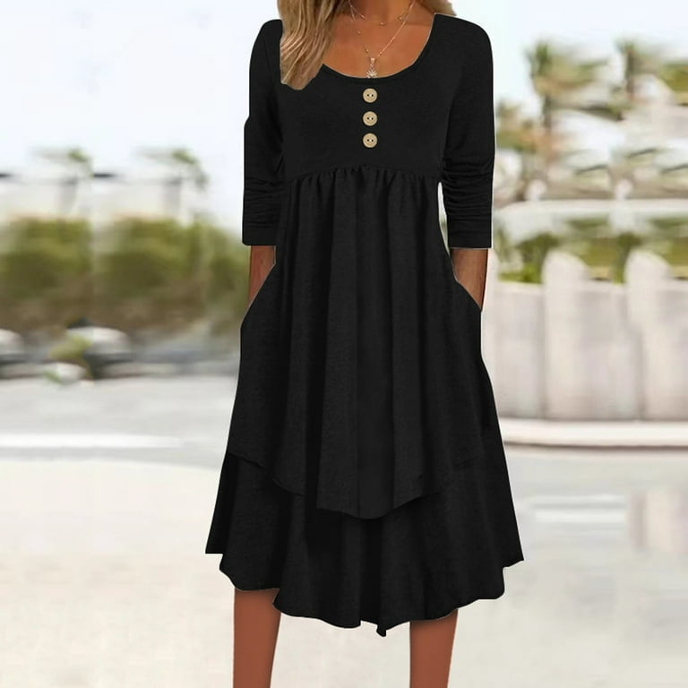 Black knee length one piece sales