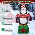 thumbnail image 4 of Pingüino inflable navideño de 183 cm con luces LED de GIFTFIND, 4 of 7