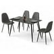 thumbnail image 1 of Juego De Comedor 4 Sillas Mesa Rectangular Vanguardista gris oscuro 5, 1 of 6