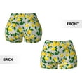 thumbnail image 3 of Sikiie Lemon1 Print Workout Shorts Women Scrunch Butt Gym Shorts Seamless High Waist Tummy Control Yoga Biker Athletic Shorts, 3 of 5