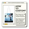 thumbnail image 2 of Custom Picture Canvas Tote Bag, Double-Sided Customizable, Personalized Reusable Bag, 16X15 Inches., 2 of 8